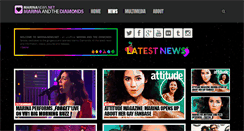 Desktop Screenshot of marina-and-the-diamonds.net